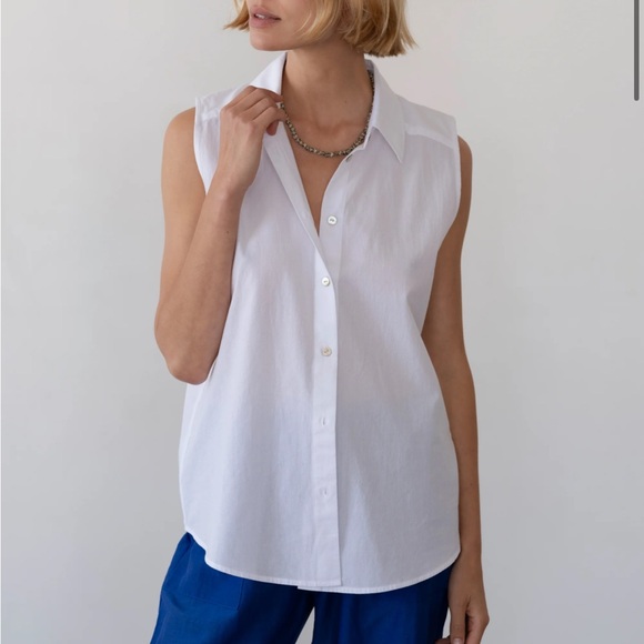 Donni The Sandwash Sleeveless Shirt - Picture 1 of 6